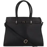 Dstrct Floater Field Dames laptoptas - 14 inch - Werktas A4 - Leer - Zwart