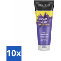 John Frieda 10 x – Shampoo – Sheer Blonde Colour Renew Zilver – Neutraliseert gele tonen – 250 ml - Koffiezetapparaat