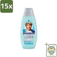 Schwarzkopf 15 x - Shampoo Anti-Roos - Tegen Schilfers & Jeuk - 400 ml - Grootverpakking - Anti-roos Shampoo - Roos Bestrijding - Jeuk Bestrijding - Schilfers Bestrijding - Hoofdhuid Kalmering