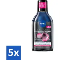 Nivea 5 x – Micellair Reinigingswater – Waterproof Expert – 400 ml - Make-up Remover - Micellair Water - Waterproof Make-up Remover - Huid Reinigen - Gezichtsreinigingsmiddel