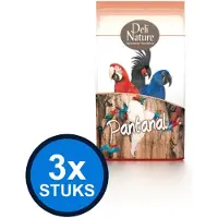 Deli Nature 3x - Birdelicious papegaaien pantanal 2kg - Vogelvoer - 2 kg
