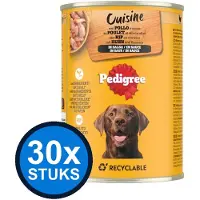 Pedigree 30x - Kip in Saus - Hondenvoer Natvoer - 400g