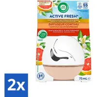 Air Wick 2 x Decosphere - Luchtverfrisser - Grapefruit & Oranjebloessem - 75g - Luchtverfrisser - Geurverspreider - - Grapefruit - Oranjebloessem