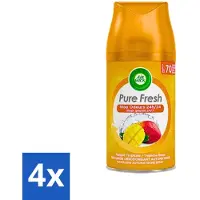 Air Wick 4 x Freshmatic - Luchtverfrisser Navulling - Tropische Mango - 250ml - Luchtverfrisser - Mango Geur - Freshmatic - Geurverspreider - Tropische Geur