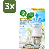 Air Wick 3 x Essential Oils - Elektrische Geurverspreider Starterkit - Sering & Fris Linnen - 19ml - Geurverspreider - Sering En Linnen - Elektrische Geurverspreider - Frisse Geur - Luchtverfrisser