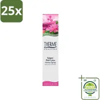 Therme 25 x - Interieurspray - Saigon Pink Lotus - Oosterse Romantiek in Huis - 60 ml - Grootverpakking - Interieurspray - Saigon Pink Lotus - Oosterse Geur - Geurige Spray - Wellness