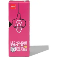 HEMA Led kaars clear E14 2.1W 250lm