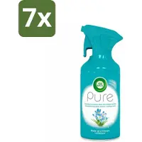 Air Wick 7 x Pure Luchtverfrisser Lentedauw 250 ml - Luchtverfrisser - Lentedauw - Frisse Geur - Luchtverfrissende Spray - Natuurlijke Geur