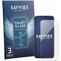 Savvies 3 Stuks Screenprotector - geschikt voor Poco M8 Power - beschermfolie glas transparant