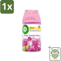 Air Wick 1 x - Luchtverfrisser Navulling - Essentiële Oliën - Pink Sweet Pea - Automatische Spray - 250 ml- Luchtverfrisser - Navulling - Essentiële Oliën - Geur - Pink Sweet Pea