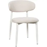 Giga Meubel Eetkamerstoel Alexia Beige/Wit