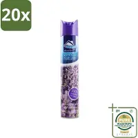 At Home 20 x - Scents Of Nature - Luchtverfrisser - Geïnspireerd Door Natuur - 400 ml - Grootverpakking - Luchtverfrisser - Natuurlijke Geur - Lavendel - Geur Neutraliseren - Frisse Geur