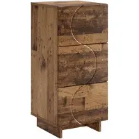 vidaXL Dressoir Oud hout 33.5 x 34.5 x 75 cm Bewerkt hout
