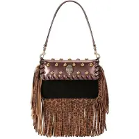 Kurt Geiger London Dames Schoudertassen Oxford Fringe Shoulder - Bruin - Maat ONESIZE