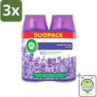 Air Wick 3 x Freshmatic - Luchtverfrisser Navulling - Pure Fresh Lavendel - Bundel - 2x250ml - Grootverpakking - Luchtverfrisser - Lavendelgeur - Freshmatic - Geurverspreider - Geurnavulling