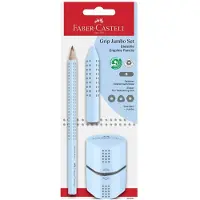 Faber-Castell Potloodset - Grip Jumbo - 3 Onderdelen - Sky Blue - - OneSize - Potloden