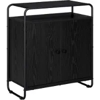 vidaXL Dressoir Zwart eiken 68 x 35 x 75 cm Bewerkt hout
