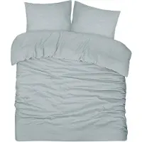 DoubleDry Dekbedovertrek seersucker 100% katoen lits jumeaux 240x200/220 cm
