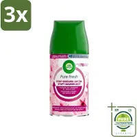 Air Wick 3 x Freshmatic Max Pure Fresh Cherry Blossom & Orchid 250 ml - Grootverpakking - Luchtverfrisser - Geurverspreider - Aziatische Kersenbloesem - Freshmatic - Navulling