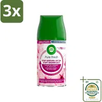 Air Wick 3 x Freshmatic Max Pure Fresh Cherry Blossom & Orchid 250 ml - Grootverpakking - Aziatische Kersenbloesem - Luchtverfrisser - Geurverspreider - Geur - Geurstop