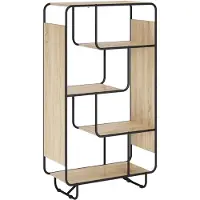 vidaXL Highboard Sonoma Eiken 80 x 37.5 x 144 cm Bewerkt hout