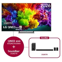 LG 85 inch QNED evo AI QNED93 Mini LED 4K Smart TV 2026 & DS80TR 5.1.3-kanaals - 85QNED93B6A.DS80TR