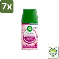 Air Wick 7 x Freshmatic Max Pure Fresh Cherry Blossom & Orchid 250 ml - Grootverpakking - Luchtverfrisser - Geurverspreider - Aziatische Kersenbloesem - Freshmatic - Navulling