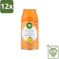 Air Wick - Luchtverfrisser Navulling - Mediterrane Zon - Automatische Spray - 250 ml - Voordeelverpakking - 12 stuks - Zonnige geur - Bloemige geur
