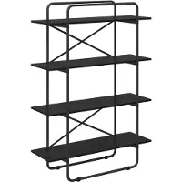 vidaXL Boekenplank 4-laags 100 x 35 x 140 cm PB Zwart eiken