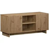 vidaXL Tv-meubel 90 x 34,5 x 40 cm Artisanaal eiken Bewerkt hout