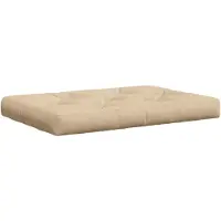 vidaXL Pallet Zitkussen VIANEN 100% Polyester Crèmekleurig