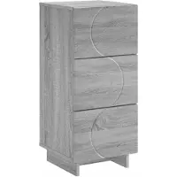 vidaXL Dressoir Grijs Sonoma 33.5 x 34.5 x 75 cm Bewerkt hout