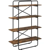 vidaXL Boekenplank 4-laags 100 x 35 x 140 cm PB Gerookt eiken