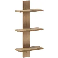 vidaXL Wandplank Artisanaal eiken 30 x 13,5 x 64,5 cm Bewerkt hout
