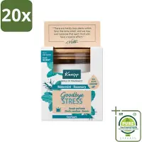 Kneipp 20 x - Geurkaars - Goodbye Stress - Watermunt & Rozemarijn - 20 branduren - Grootverpakking - Geurkaars - Stress Verlichten - Ontspanning - Watermunt - Rozemarijn
