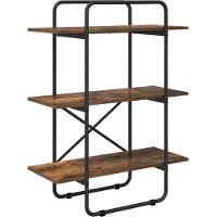 vidaXL Boekenplank 3-laags 80 x 35 x 105 cm PB Gerookt eiken