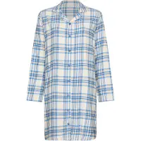 Rebelle Nachthemd 'Checks' ivoor / blauw