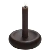 Vase the World Kandelaar Yampa | Medium | Walnout hout | Bruin | Ø12 x H12 cm