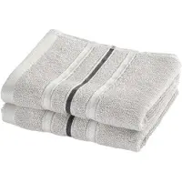 MOODIT Gastendoekjes Empress - Silver - set 2 stuks - 30 x 50 cm - 100% Katoen
