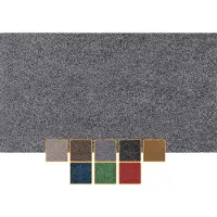 ANRO Deurmat Grijs 100x50cm – Schoonloopmat Antislip Wasbaar Voordeur Hal Binnen & Buiten Op Maat