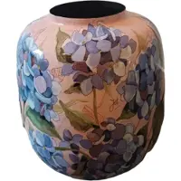 Floran - Vaas Bol Naxos D10/23 H25 - Metaal & Epoxy - Exclusieve woonitems voor binnen - Unieke print - Designed by Jet