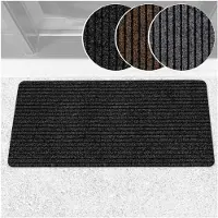 ANRO Deurmat Mischa Zwart 100x50cm – Schoonloopmat Antislip Rubber