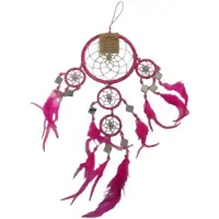 Ruben Robijn Dromenvanger - Spiegel -11cm - Roze - Dreamcatcher