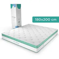 CozySense Hybride Matras 180x200 cm – Tweepersoons Pocketvering – Traagschuim & Koudschuim – 7-Zones – 25 cm Dik – Medium