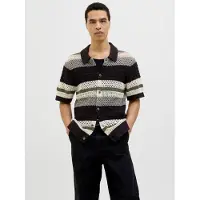 Jack & jones Premium Gebreid vest 'JPRBluwilmer' grijs / olijfgroen / zwart / natuurwit