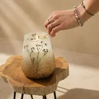 AW Gifts Tall Glass Jar Candles - Wildlight Woods