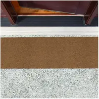 ANRO Deurmat Naturel 120x40cm – Schoonloopmat Antislip Wasbaar Voordeur Hal Binnen & Buiten Op Maat