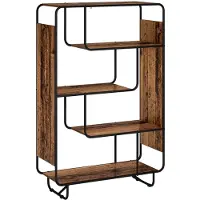 vidaXL Highboard Oud hout 93.5 x 37.5 x 144 cm Bewerkt hout