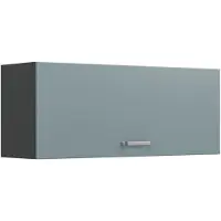 Vicco Hangkast R-Line, Blauw-grijs/Antraciet, 100 cm Plat