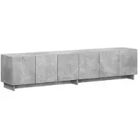 vidaXL TV-meubel 180 x 34,5 x 40 cm Betongrijs Bewerkt hout